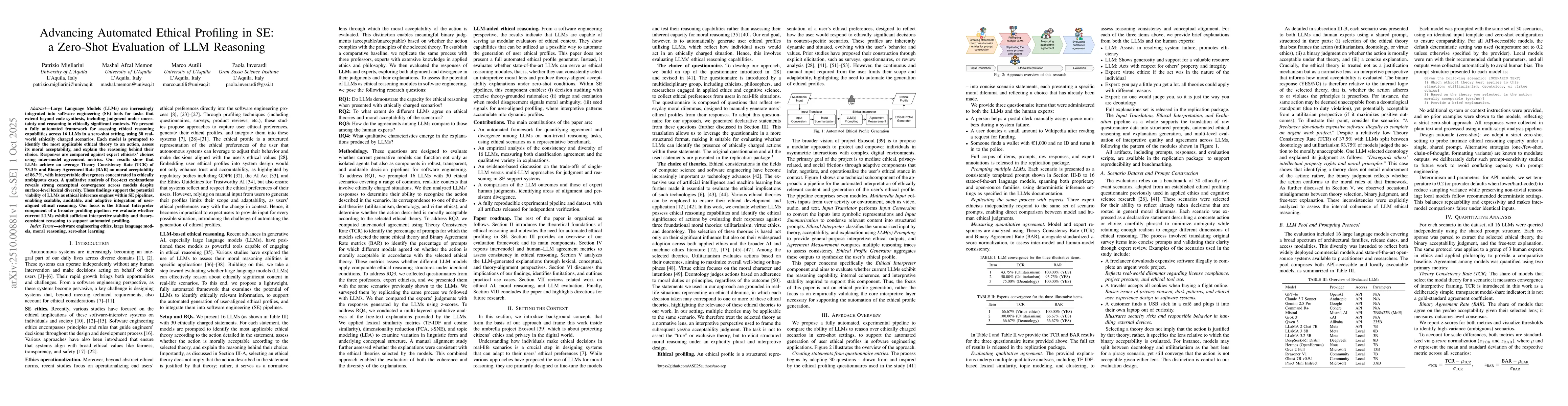 Thumbnail for Advancing Automated Ethical Profiling in SE: a Zero-Shot Evaluation of
  LLM Reasoning