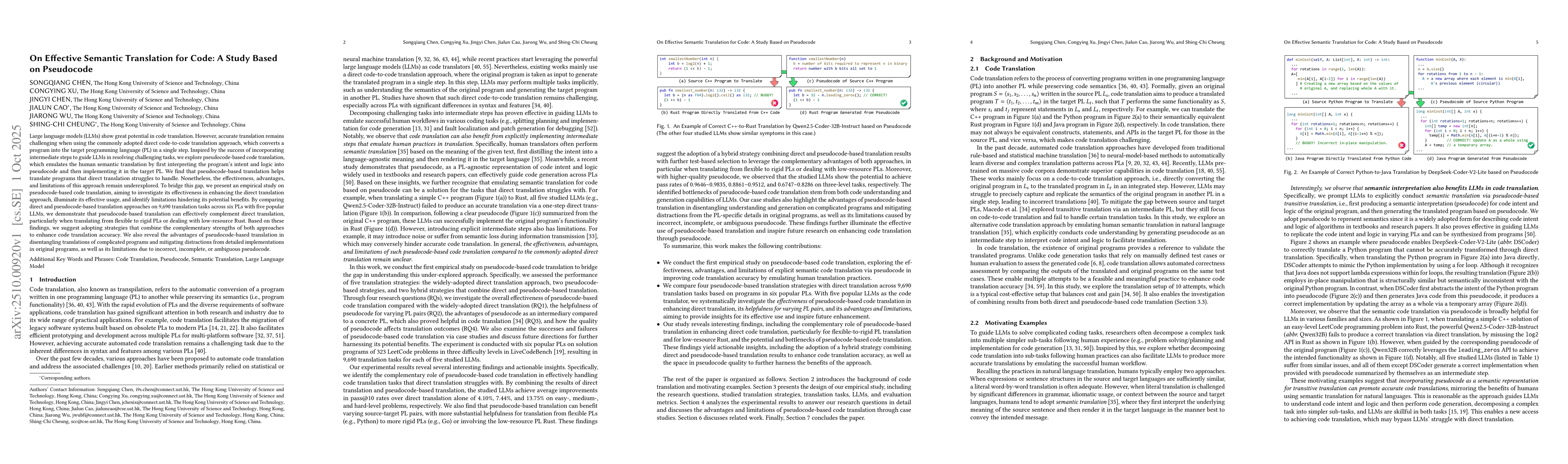 Thumbnail for On Effective Semantic Translation for Code: A Study Based on Pseudocode