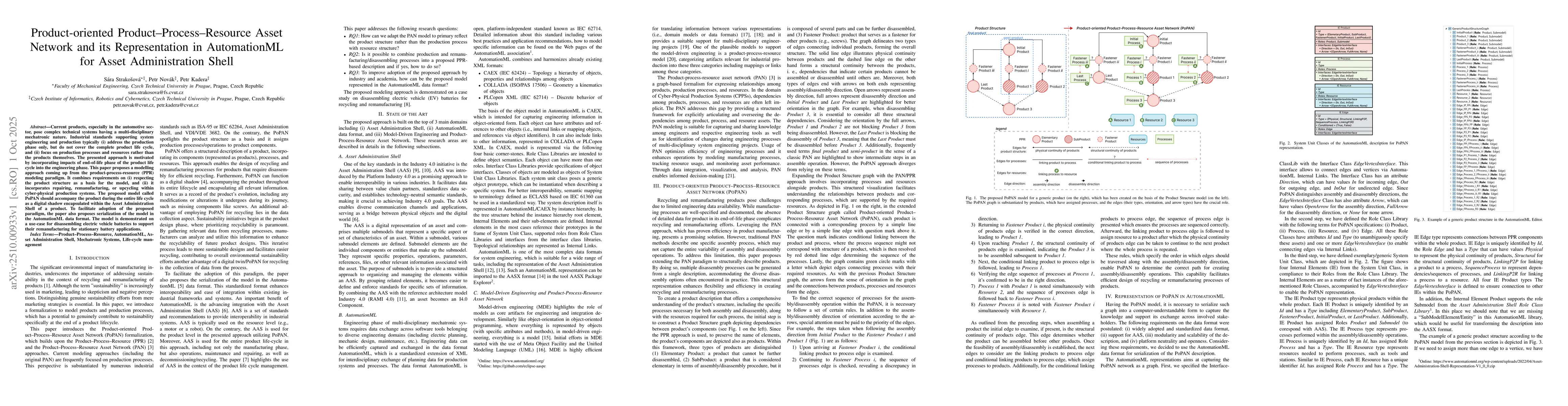 Thumbnail for Product-oriented Product-Process-Resource Asset Network and its
  Representation in AutomationML for Asset Administration Shell