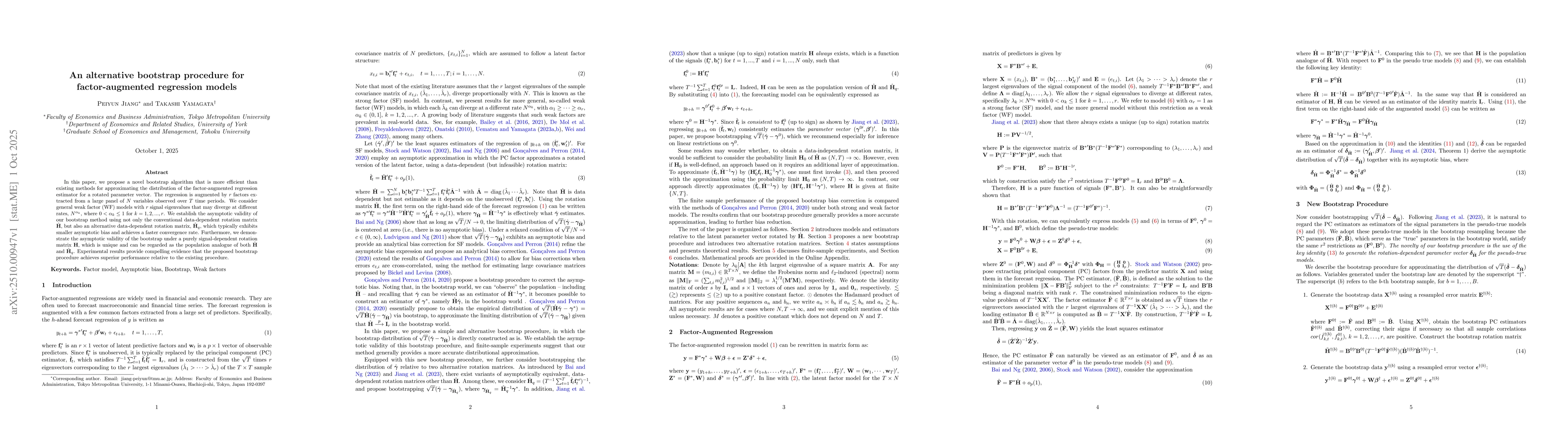 Thumbnail for An alternative bootstrap procedure for factor-augmented regression
  models