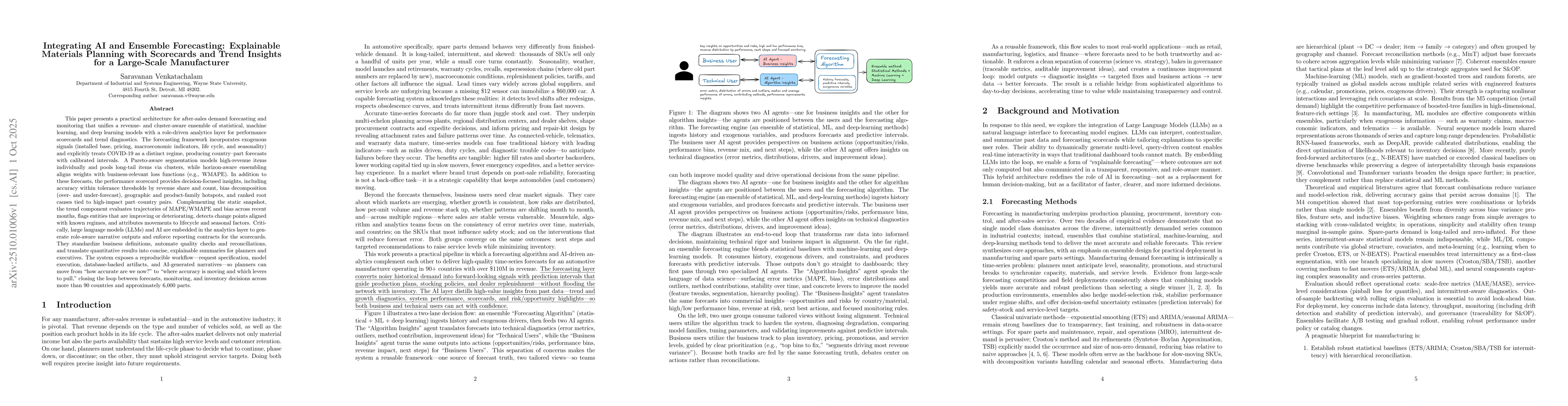 Thumbnail for Integrating AI and Ensemble Forecasting: Explainable Materials Planning
  with Scorecards and Trend Insights for a Large-Scale Manufacturer