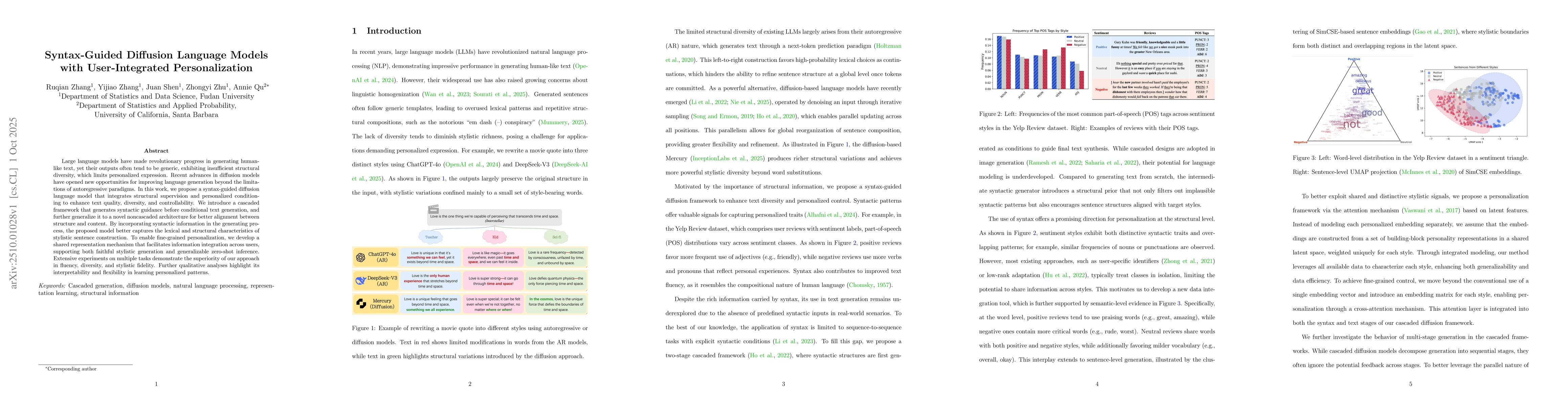 Thumbnail for Syntax-Guided Diffusion Language Models with User-Integrated
  Personalization