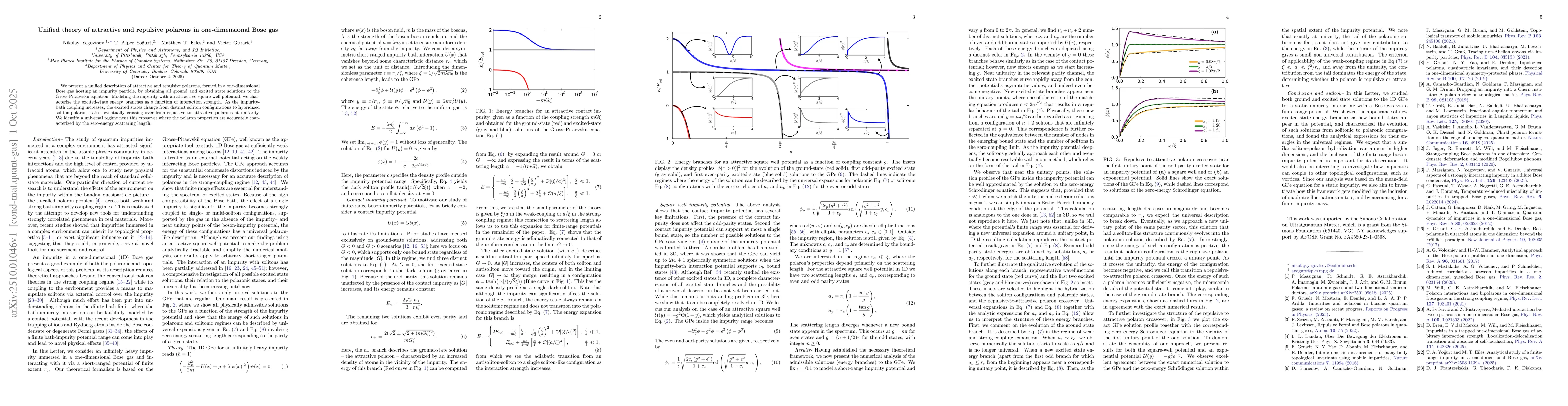 Thumbnail for Unified theory of attractive and repulsive polarons in one-dimensional
  Bose gas