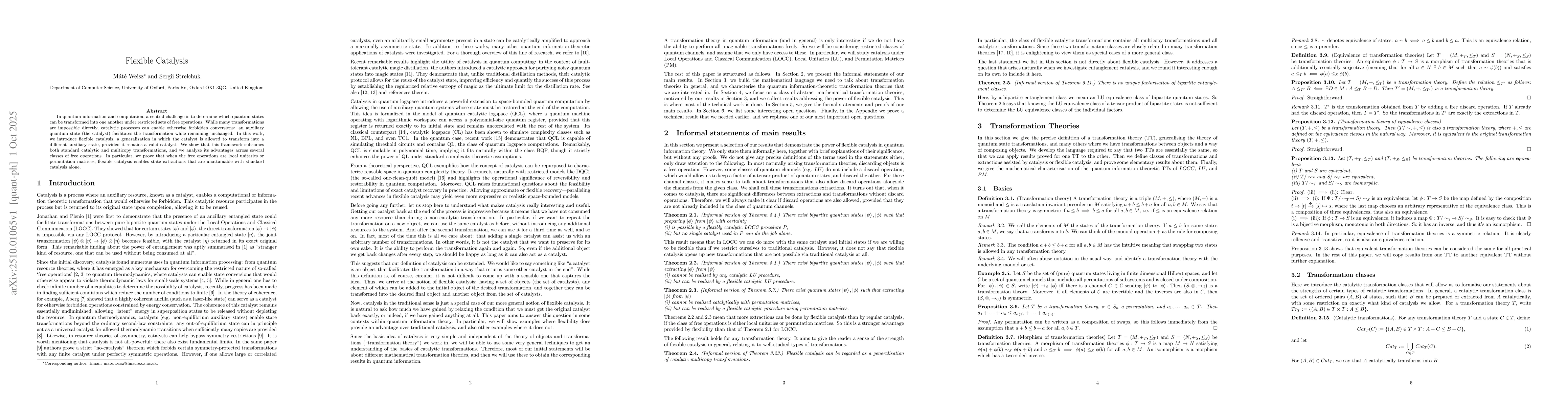 Thumbnail for Flexible Catalysis