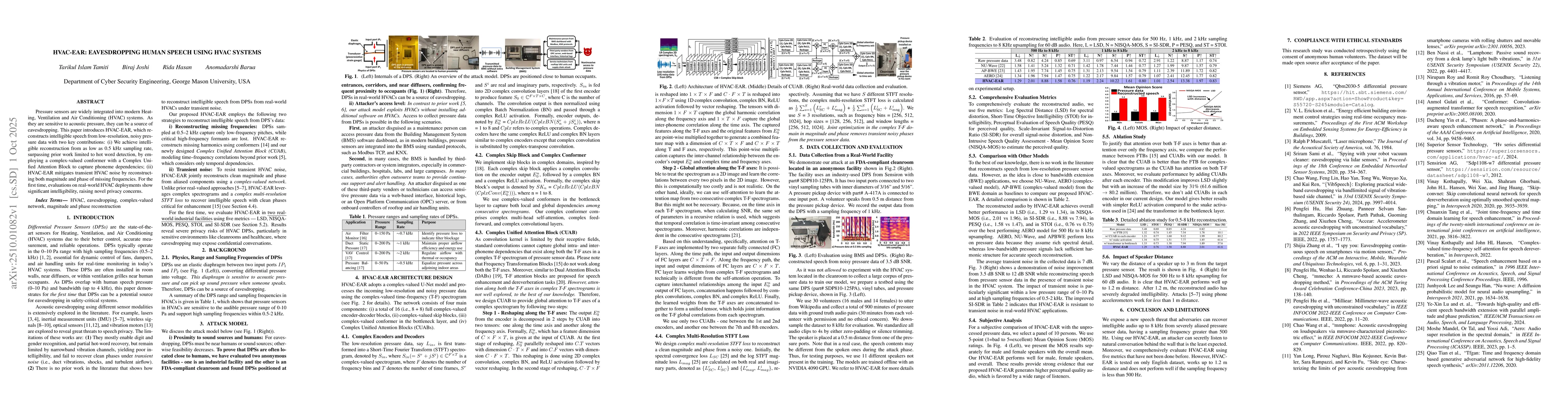 Thumbnail for HVAC-EAR: Eavesdropping Human Speech Using HVAC Systems