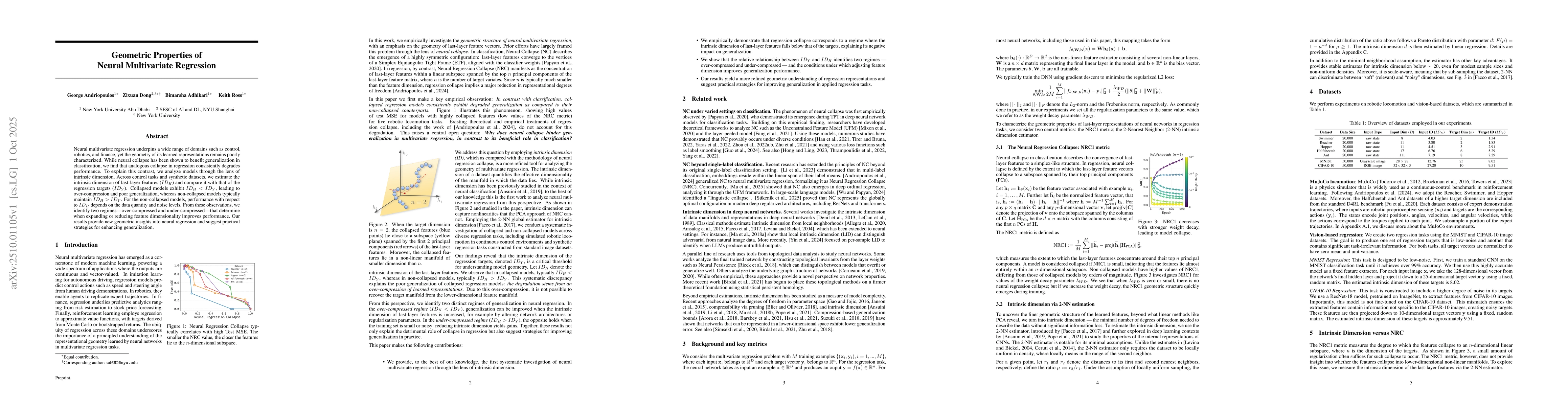 Thumbnail for Geometric Properties of Neural Multivariate Regression