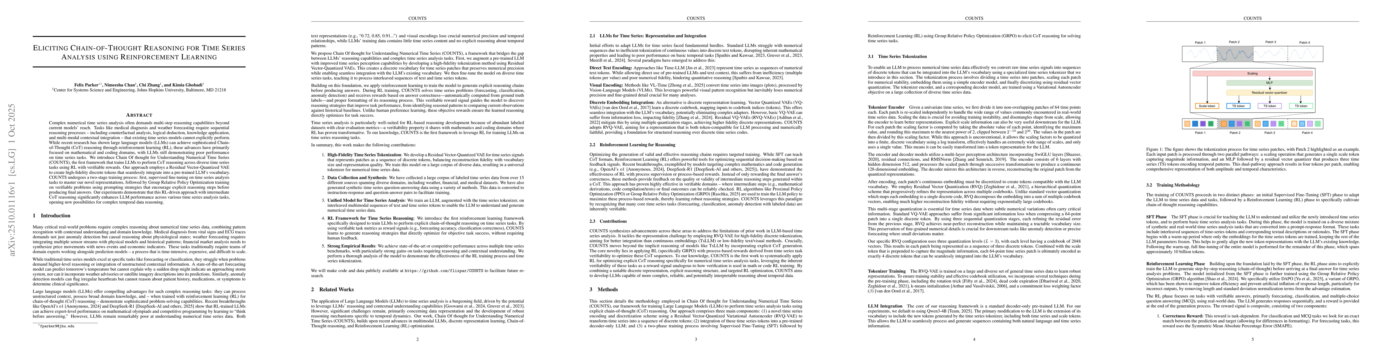 Thumbnail for Eliciting Chain-of-Thought Reasoning for Time Series Analysis using
  Reinforcement Learning