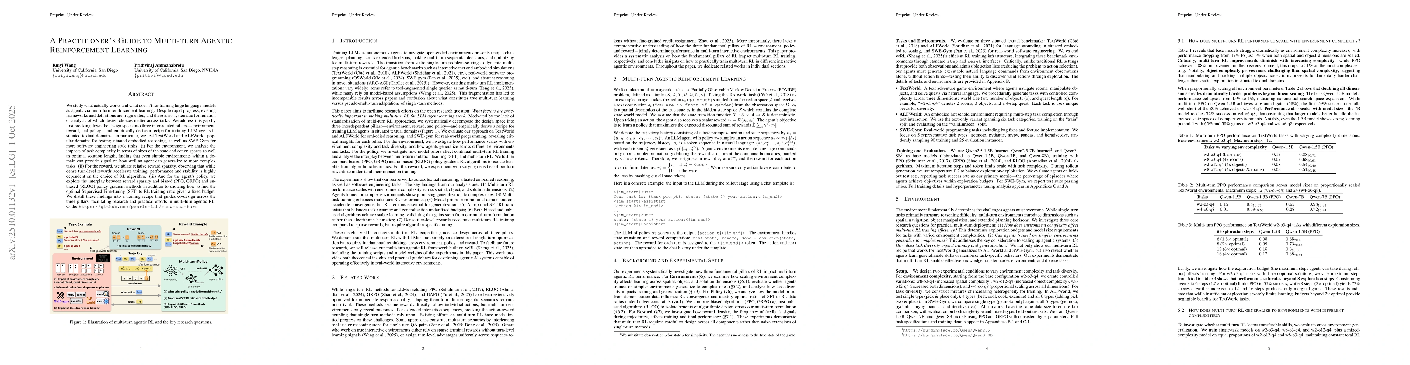 Thumbnail for A Practitioner's Guide to Multi-turn Agentic Reinforcement Learning