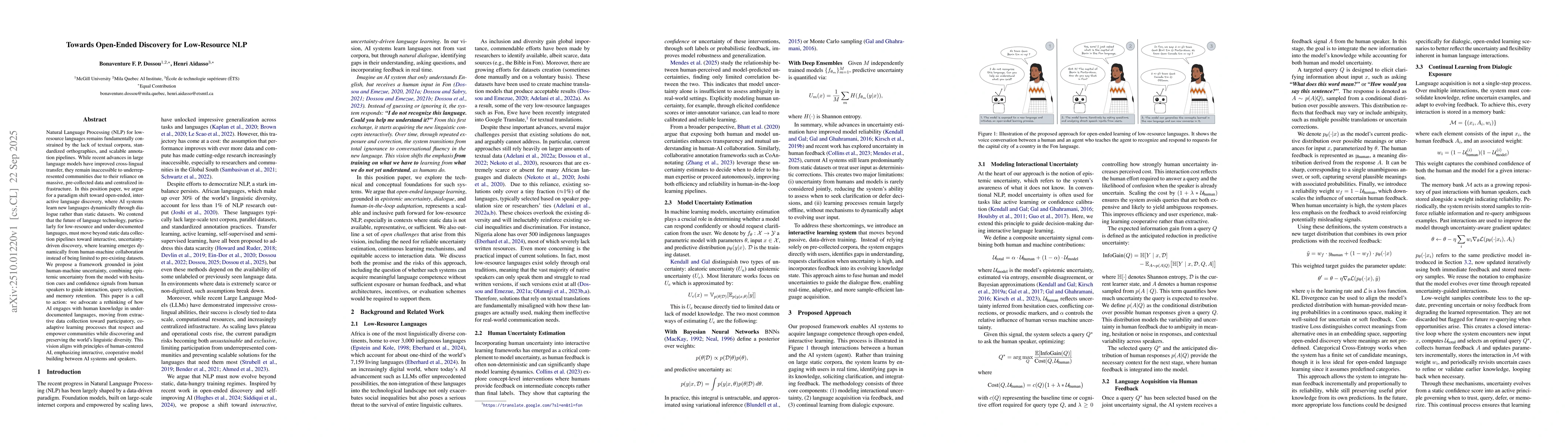 Thumbnail for Towards Open-Ended Discovery for Low-Resource NLP