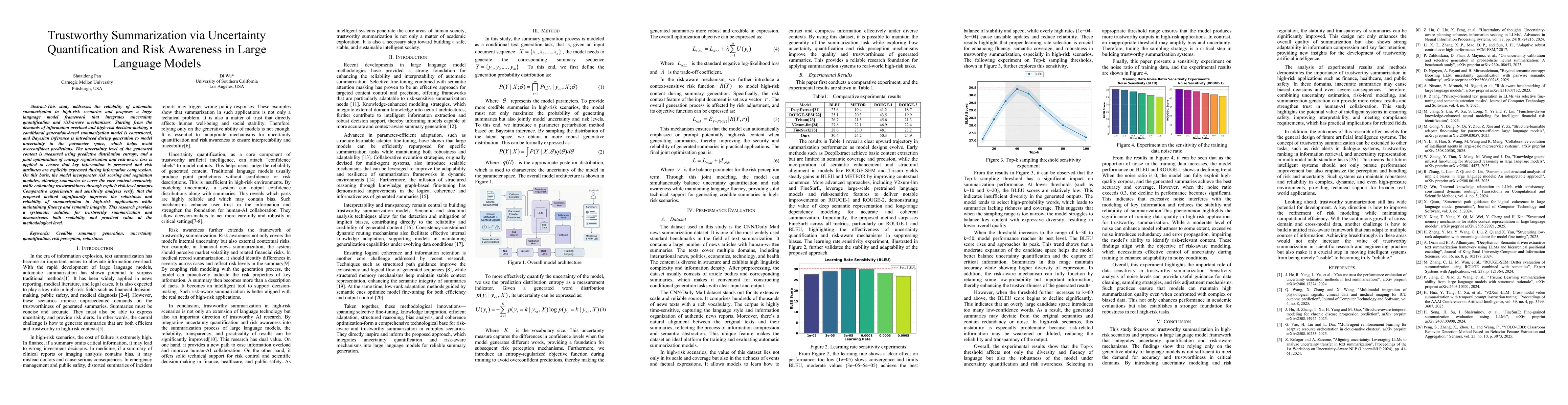 Thumbnail for Trustworthy Summarization via Uncertainty Quantification and Risk
  Awareness in Large Language Models