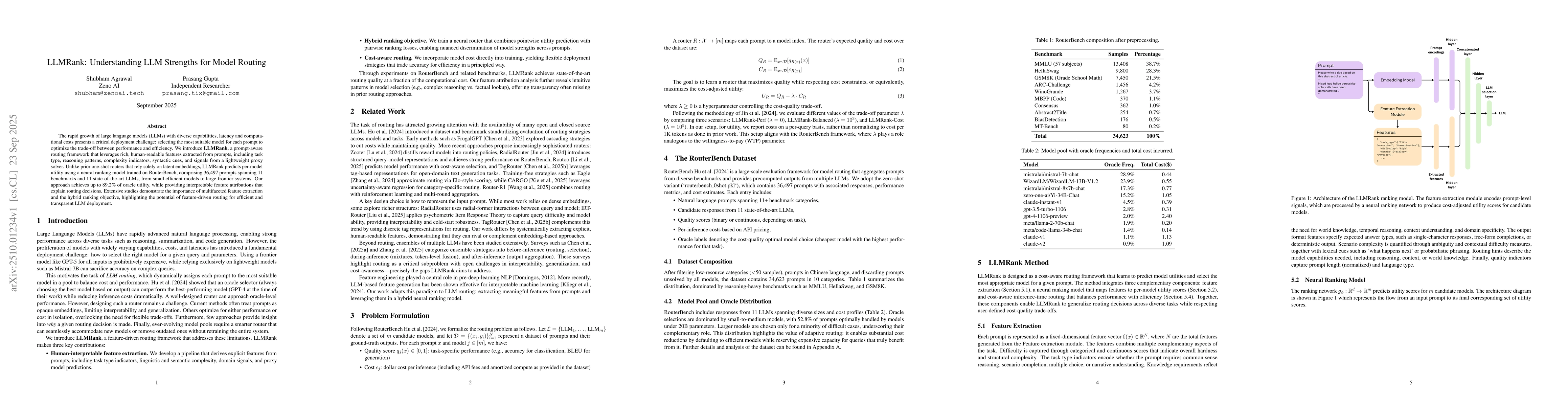 Thumbnail for LLMRank: Understanding LLM Strengths for Model Routing
