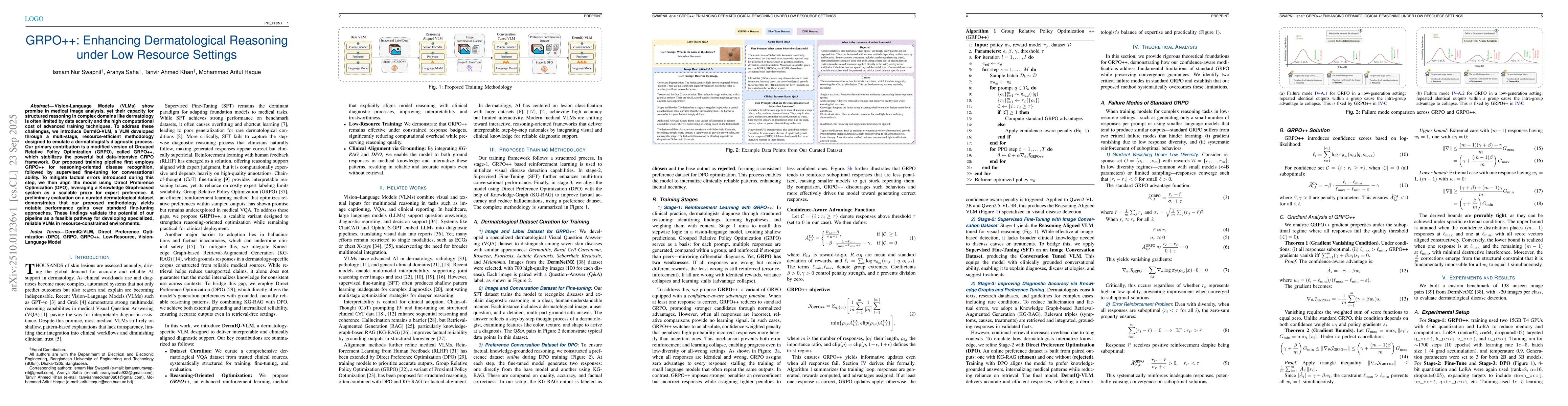 Thumbnail for GRPO++: Enhancing Dermatological Reasoning under Low Resource Settings