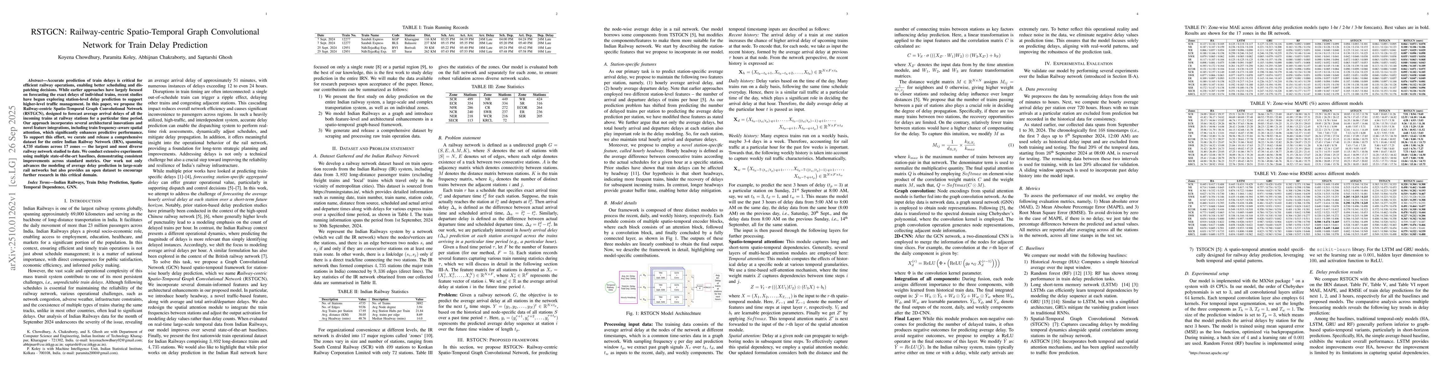 Thumbnail for RSTGCN: Railway-centric Spatio-Temporal Graph Convolutional Network for
  Train Delay Prediction