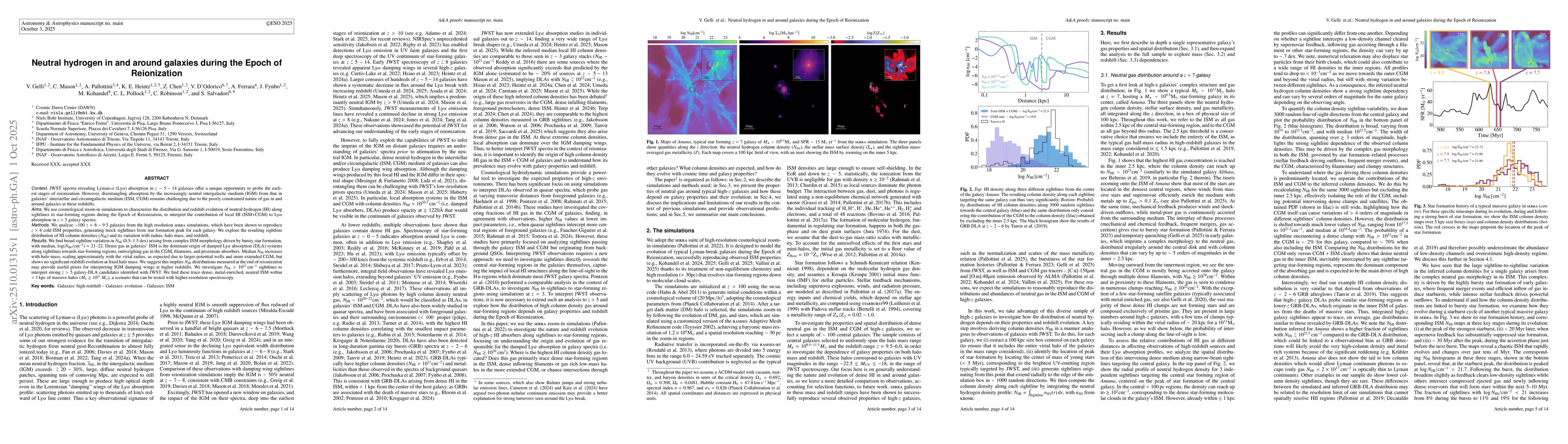 Thumbnail for Neutral hydrogen in and around galaxies during the Epoch of Reionization