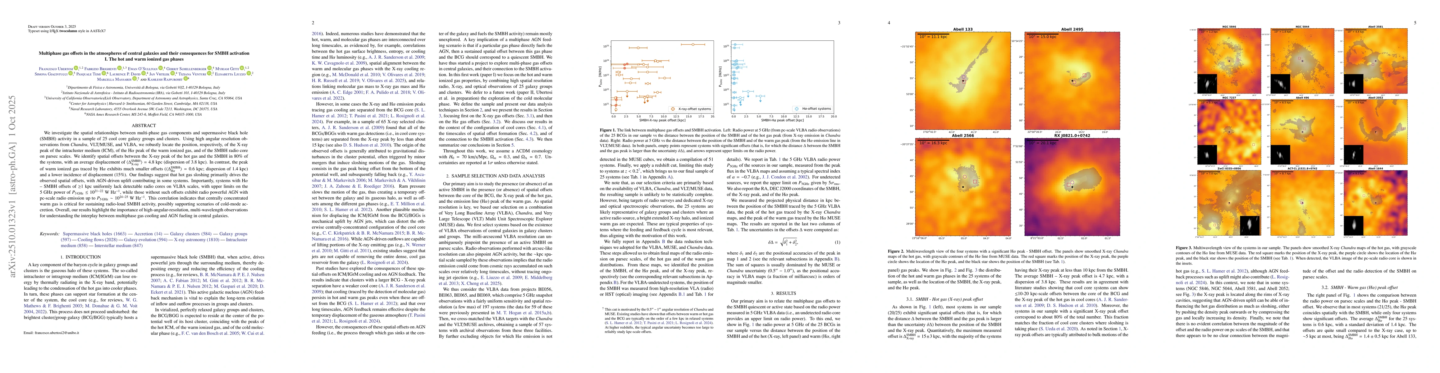 Thumbnail for Multiphase gas offsets in the atmospheres of central galaxies and their
  consequences for SMBH activation I. The hot and warm ionized gas phases