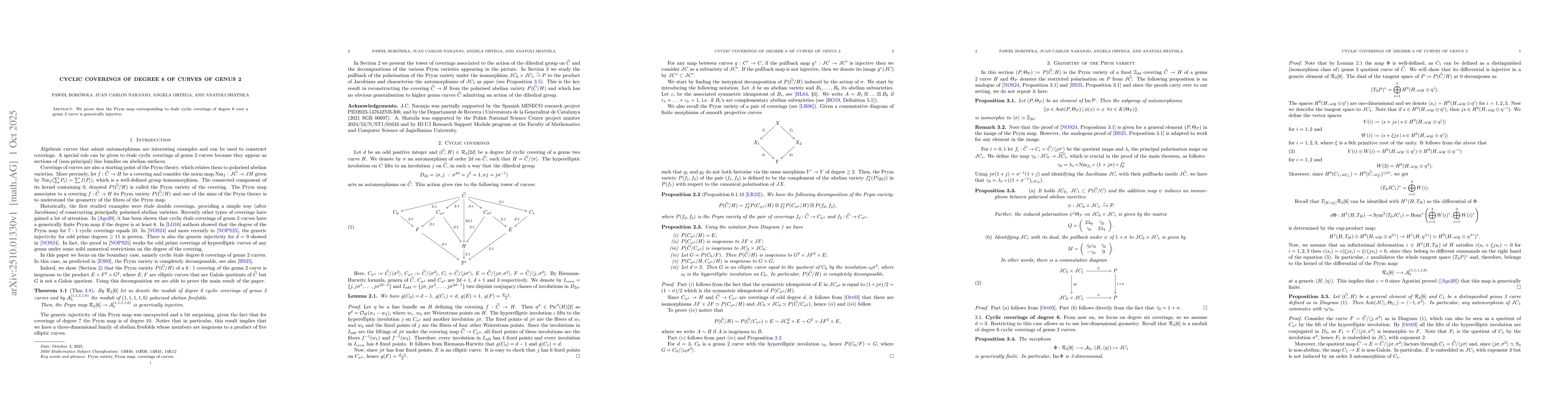 Thumbnail for Cyclic coverings of degree 6 of curves of genus 2