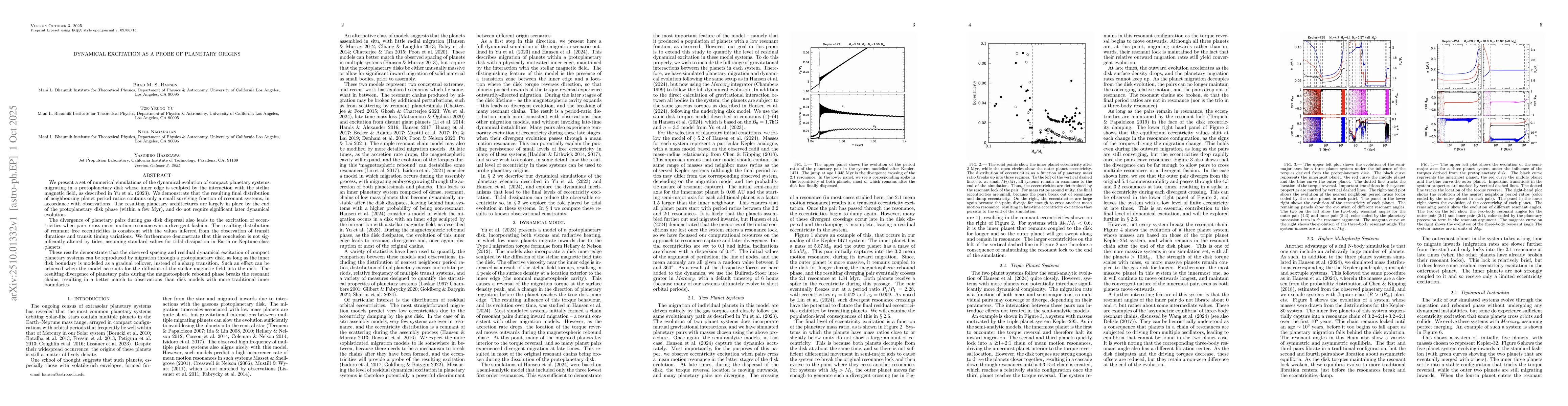 Thumbnail for Dynamical Excitation as a probe of planetary origins