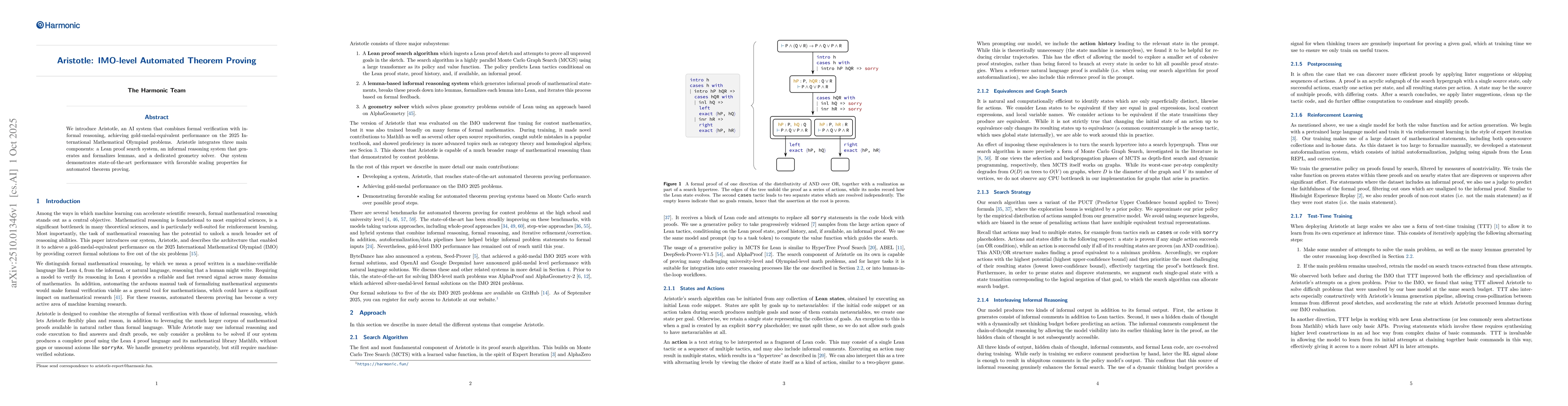 Thumbnail for Aristotle: IMO-level Automated Theorem Proving
