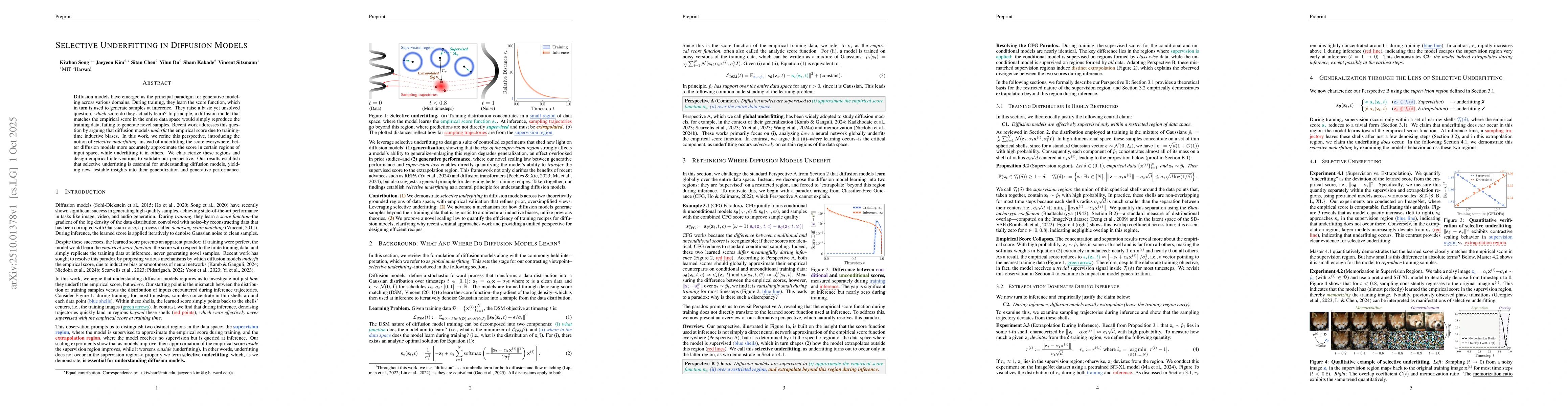 Thumbnail for Selective Underfitting in Diffusion Models
