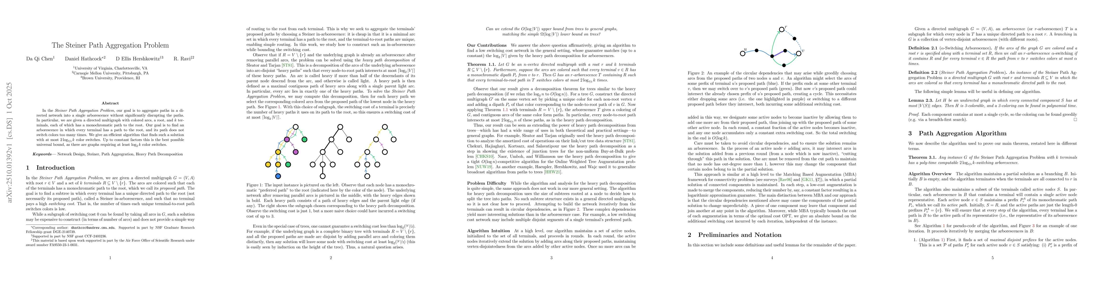 Thumbnail for The Steiner Path Aggregation Problem