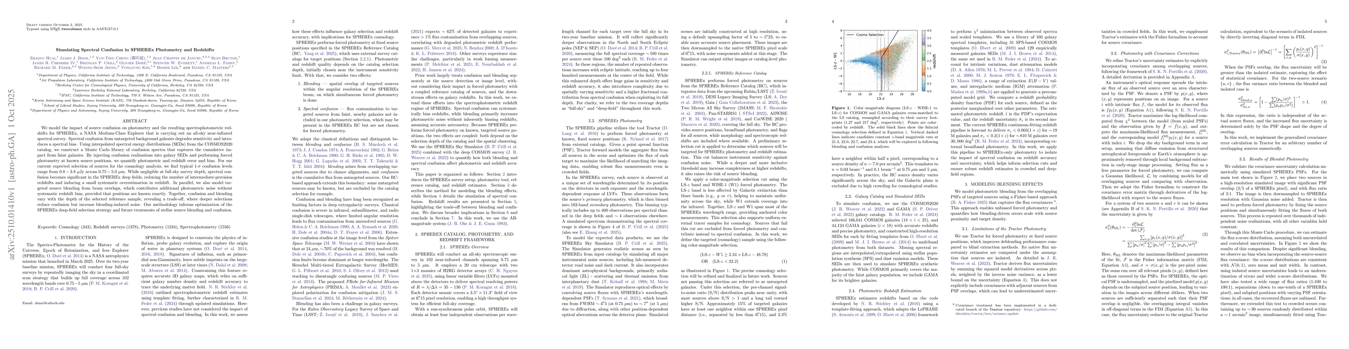 Thumbnail for Simulating Spectral Confusion in SPHEREx Photometry and Redshifts