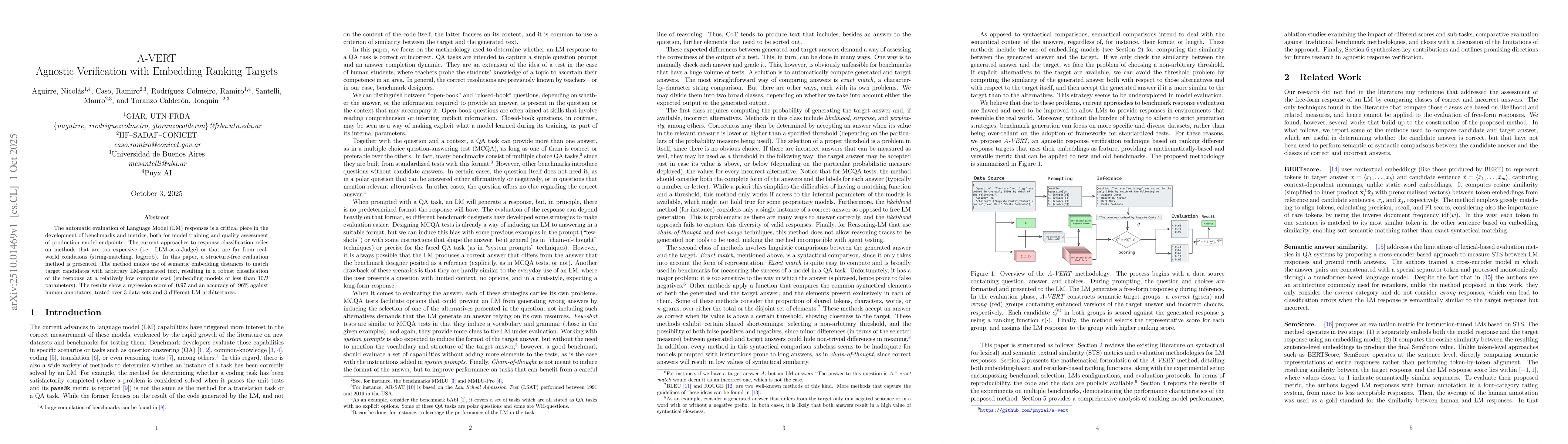 Thumbnail for A-VERT: Agnostic Verification with Embedding Ranking Targets