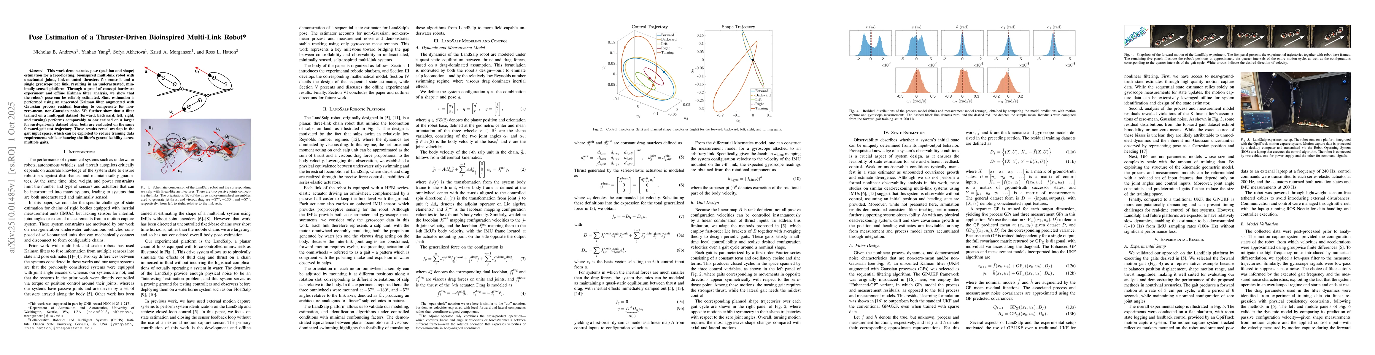 Thumbnail for Pose Estimation of a Thruster-Driven Bioinspired Multi-Link Robot