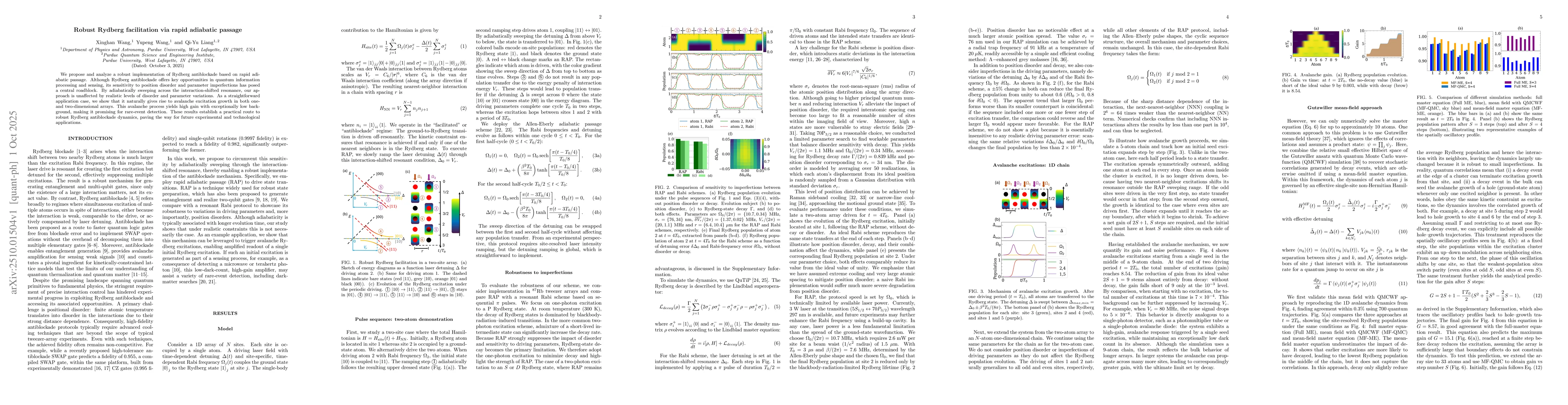 Thumbnail for Robust Rydberg facilitation via rapid adiabatic passage