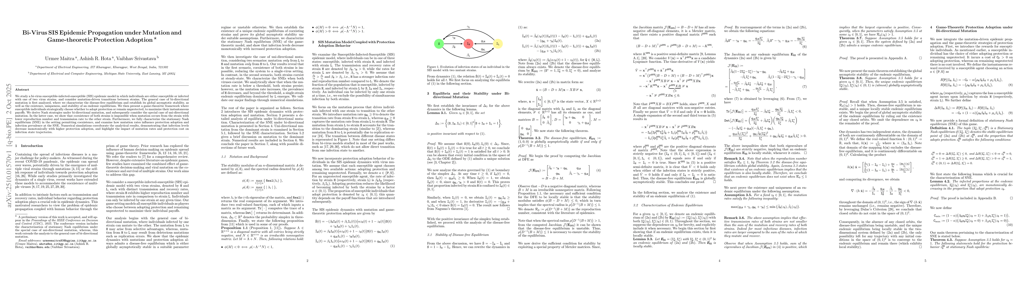 Thumbnail for Bi-Virus SIS Epidemic Propagation under Mutation and Game-theoretic
  Protection Adoption