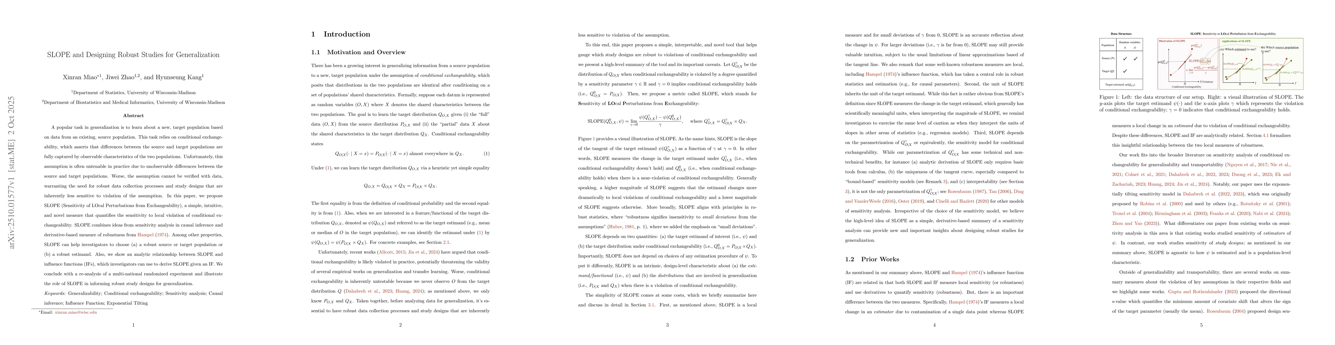 Thumbnail for SLOPE and Designing Robust Studies for Generalization