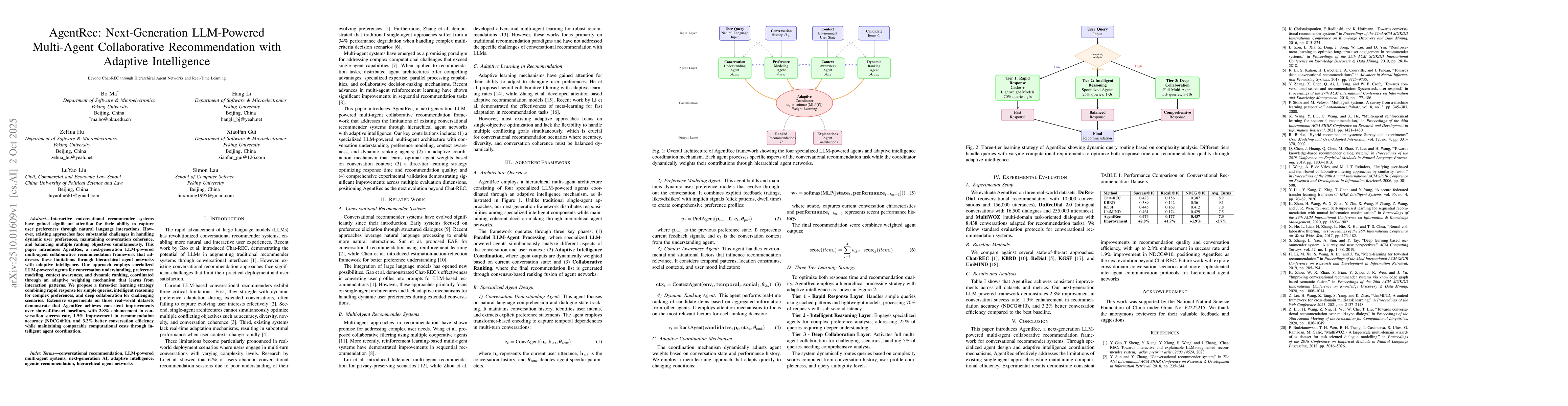 Thumbnail for AgentRec: Next-Generation LLM-Powered Multi-Agent Collaborative
  Recommendation with Adaptive Intelligence