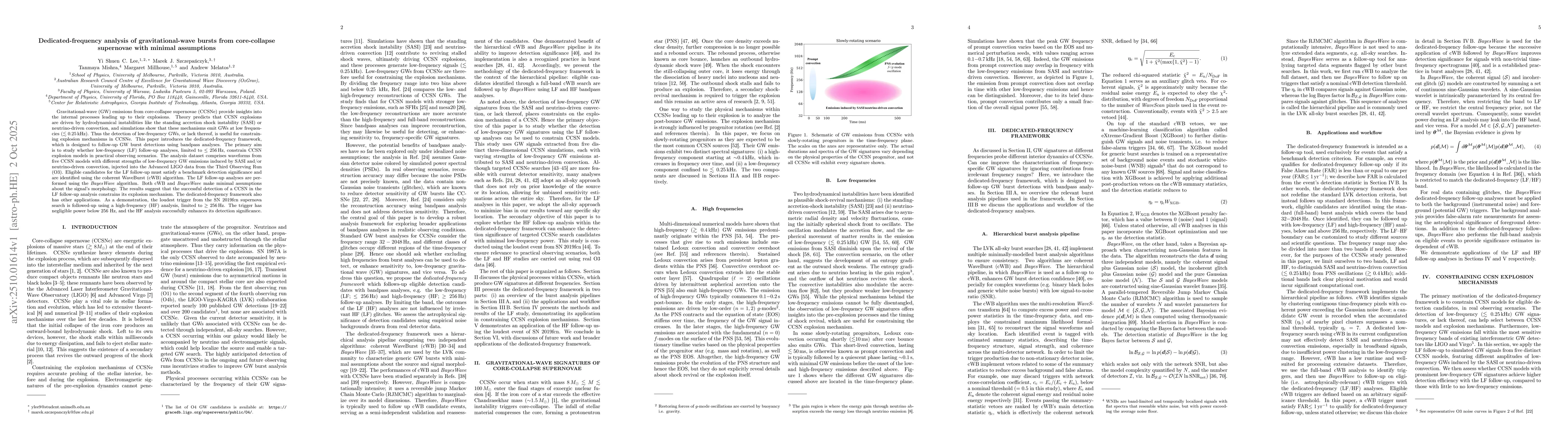 Thumbnail for Dedicated-frequency analysis of gravitational-wave bursts from
  core-collapse supernovae with minimal assumptions
