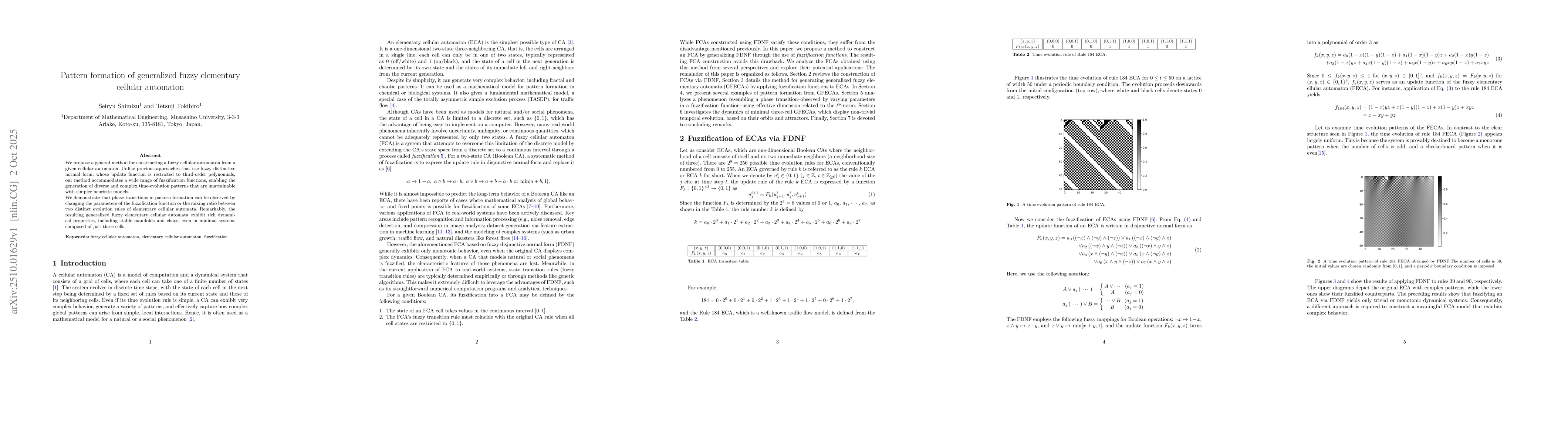 Thumbnail for Pattern formation of generalized fuzzy elementary cellular automaton