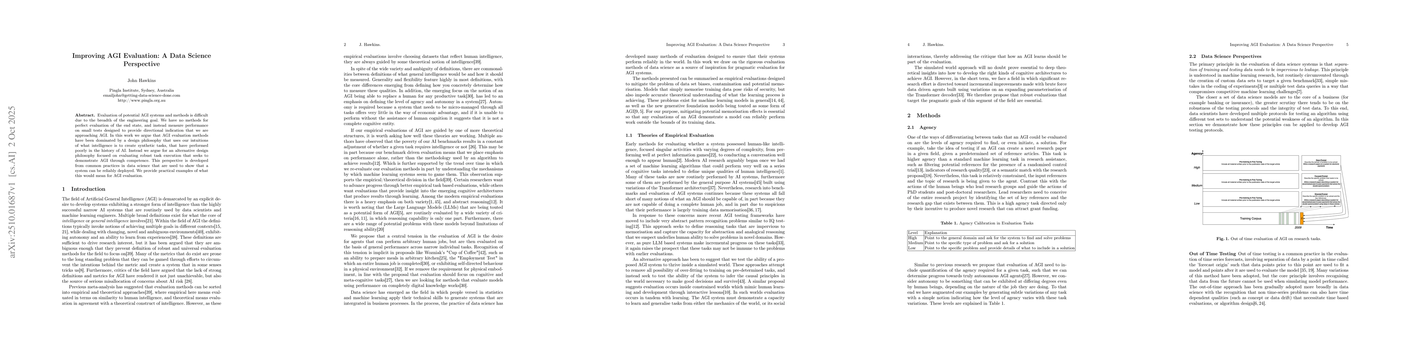 Thumbnail for Improving AGI Evaluation: A Data Science Perspective