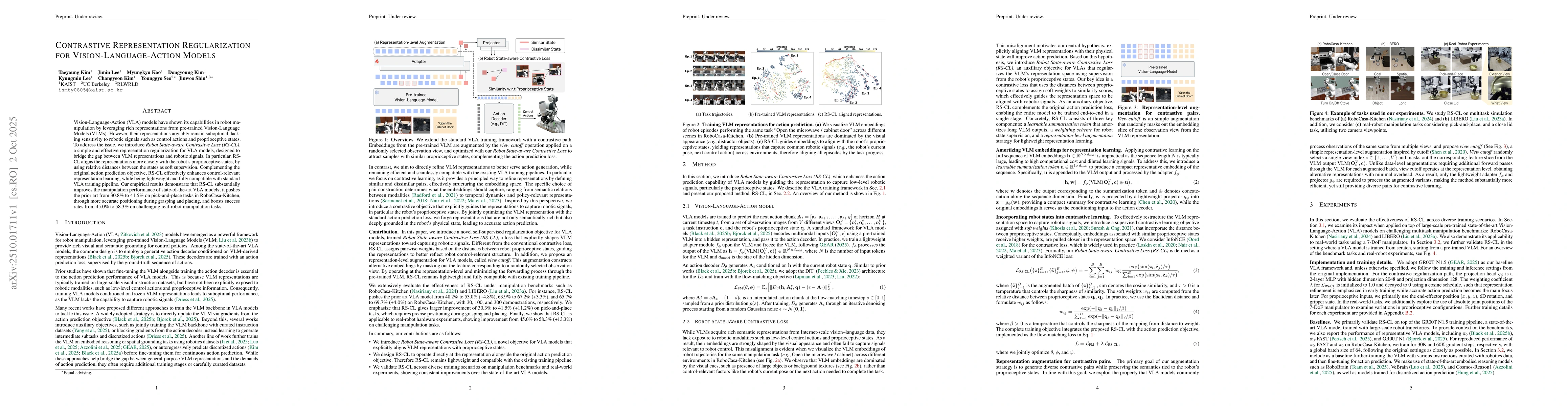 Thumbnail for Contrastive Representation Regularization for Vision-Language-Action
  Models