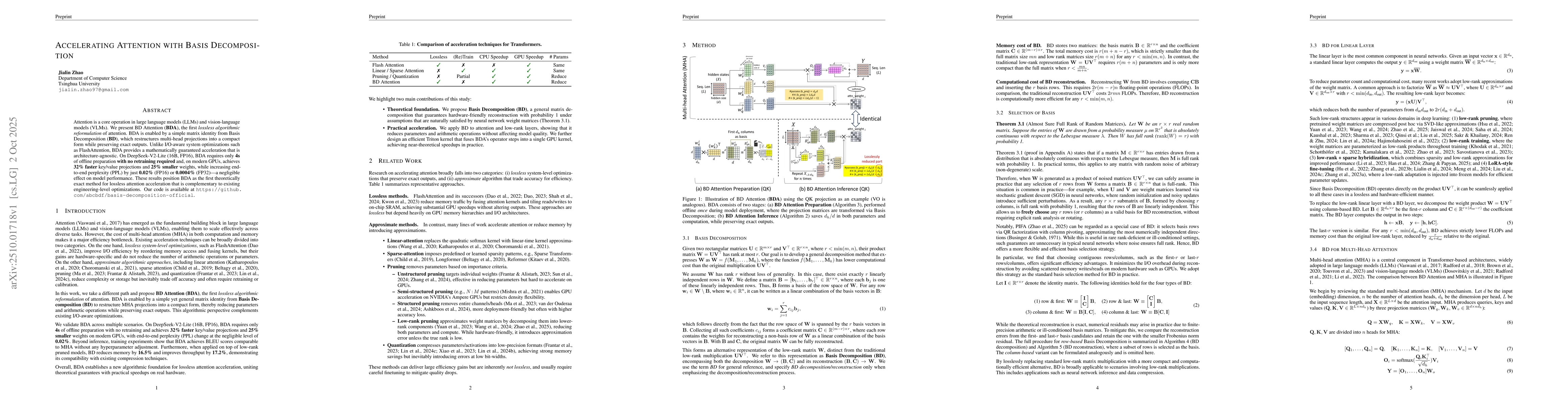Thumbnail for Accelerating Attention with Basis Decomposition