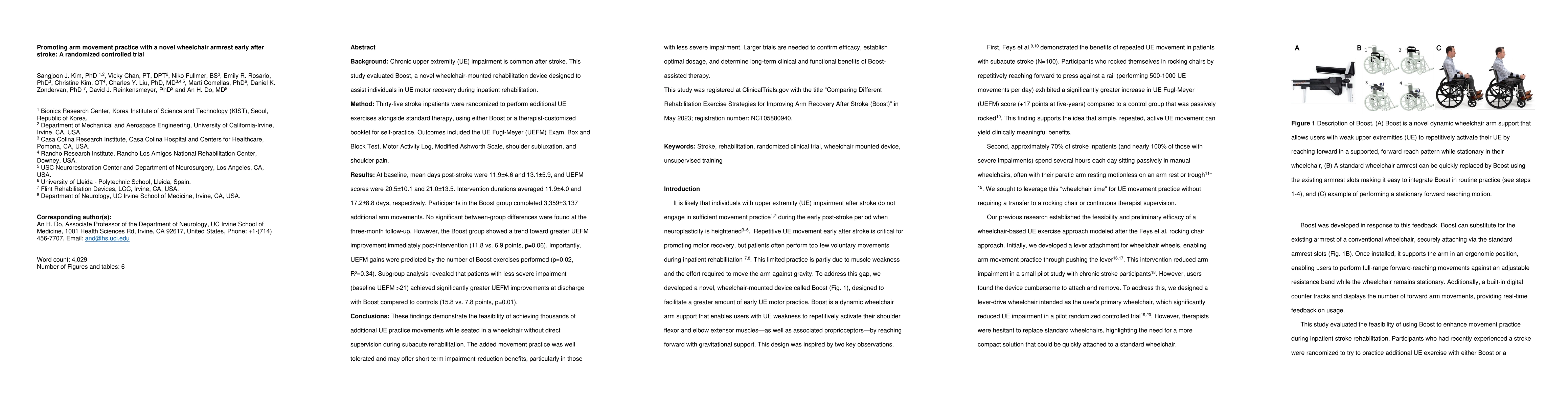 Thumbnail for Promoting arm movement practice with a novel wheelchair armrest early
  after stroke: A randomized controlled trial