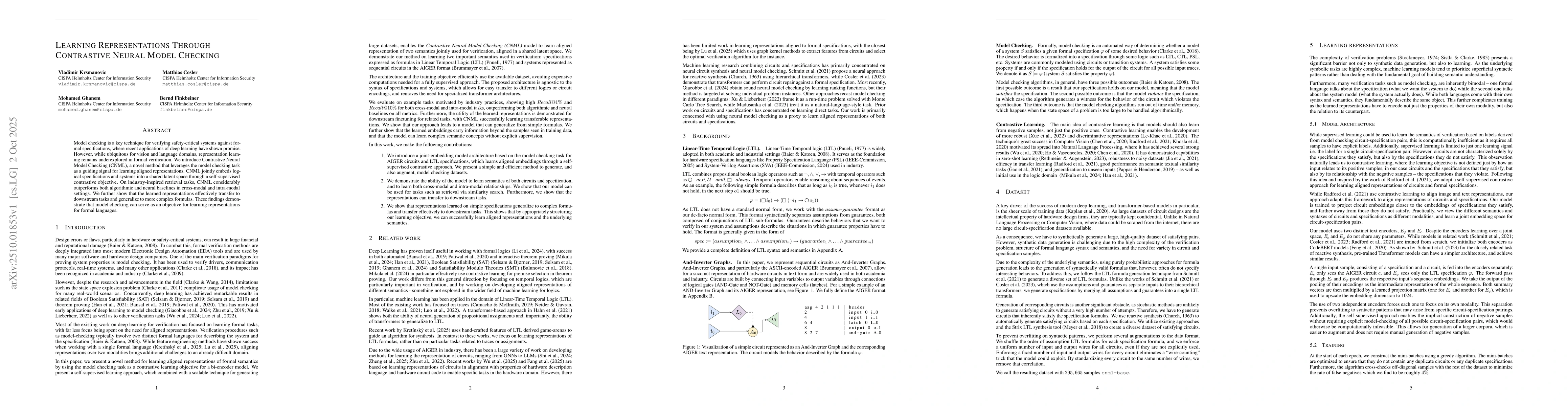 Thumbnail for Learning Representations Through Contrastive Neural Model Checking