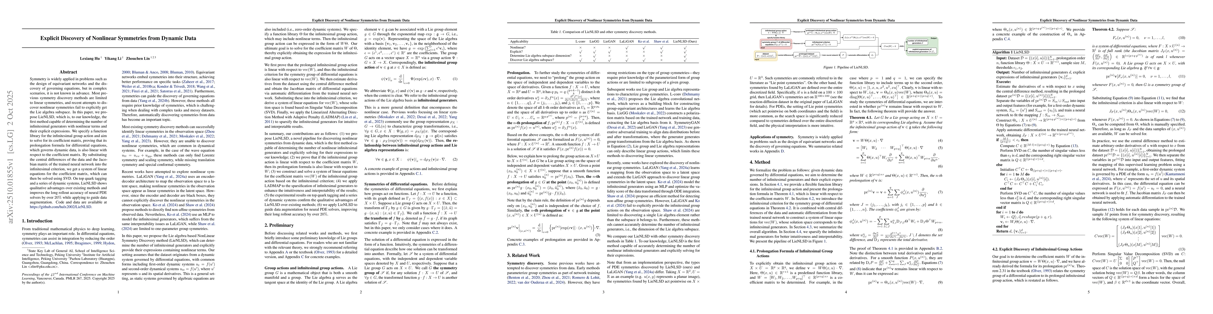 Thumbnail for Explicit Discovery of Nonlinear Symmetries from Dynamic Data