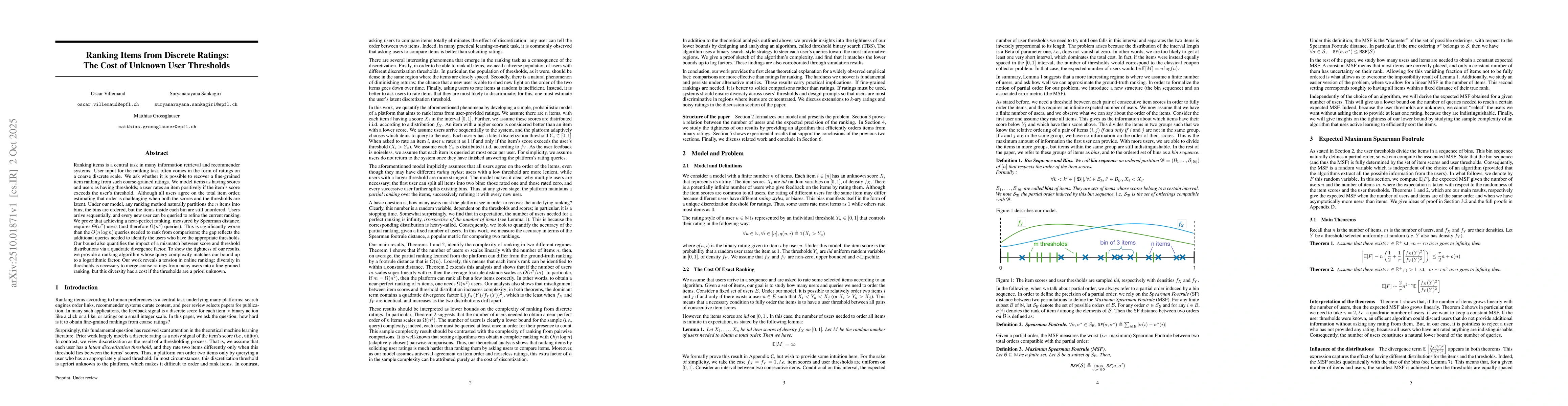 Thumbnail for Ranking Items from Discrete Ratings: The Cost of Unknown User Thresholds