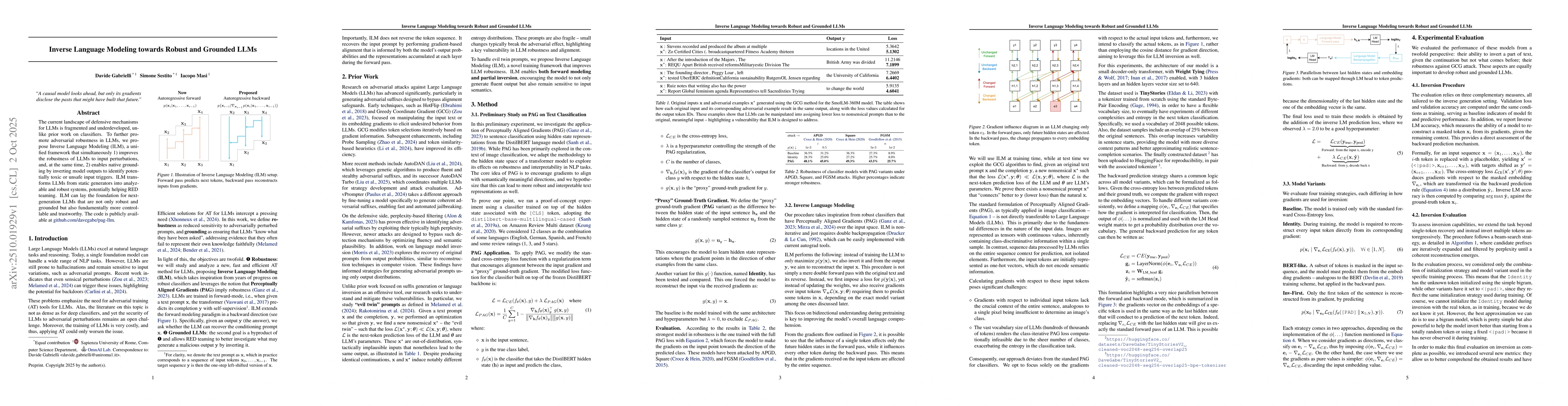 Thumbnail for Inverse Language Modeling towards Robust and Grounded LLMs