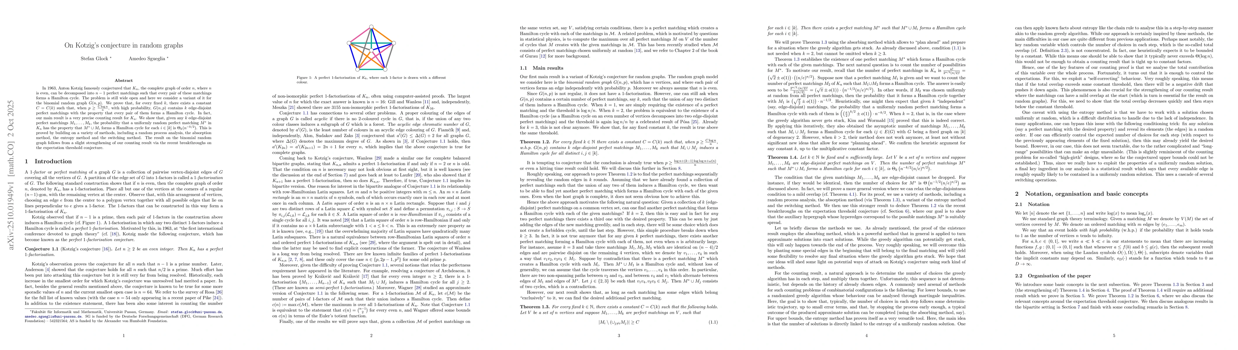 Thumbnail for On Kotzig's conjecture in random graphs