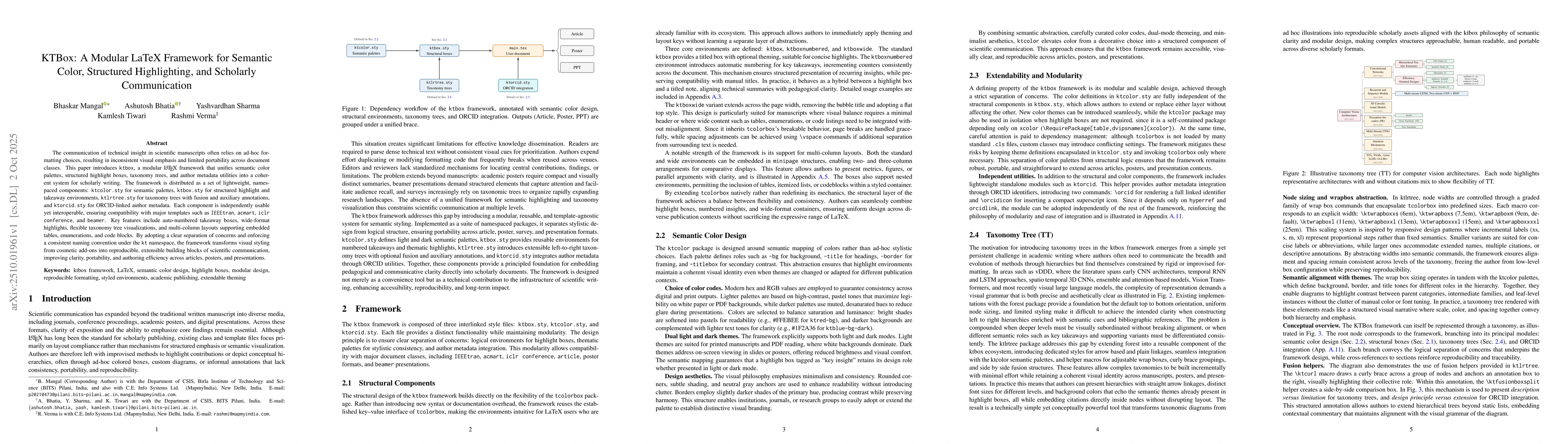 Thumbnail for KTBox: A Modular LaTeX Framework for Semantic Color, Structured
  Highlighting, and Scholarly Communication