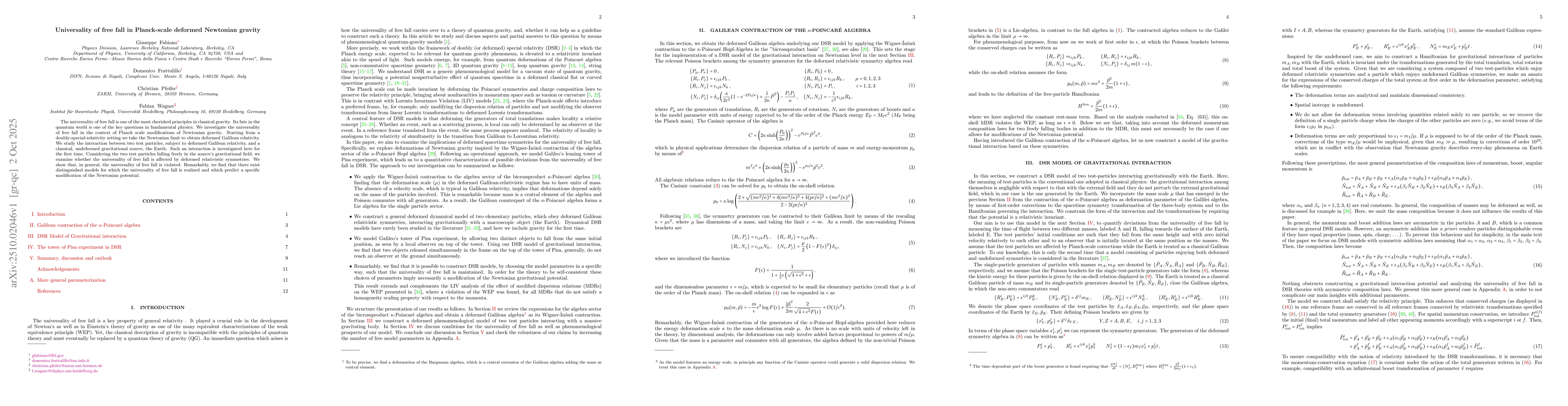 Thumbnail for Universality of free fall in Planck-scale deformed Newtonian gravity