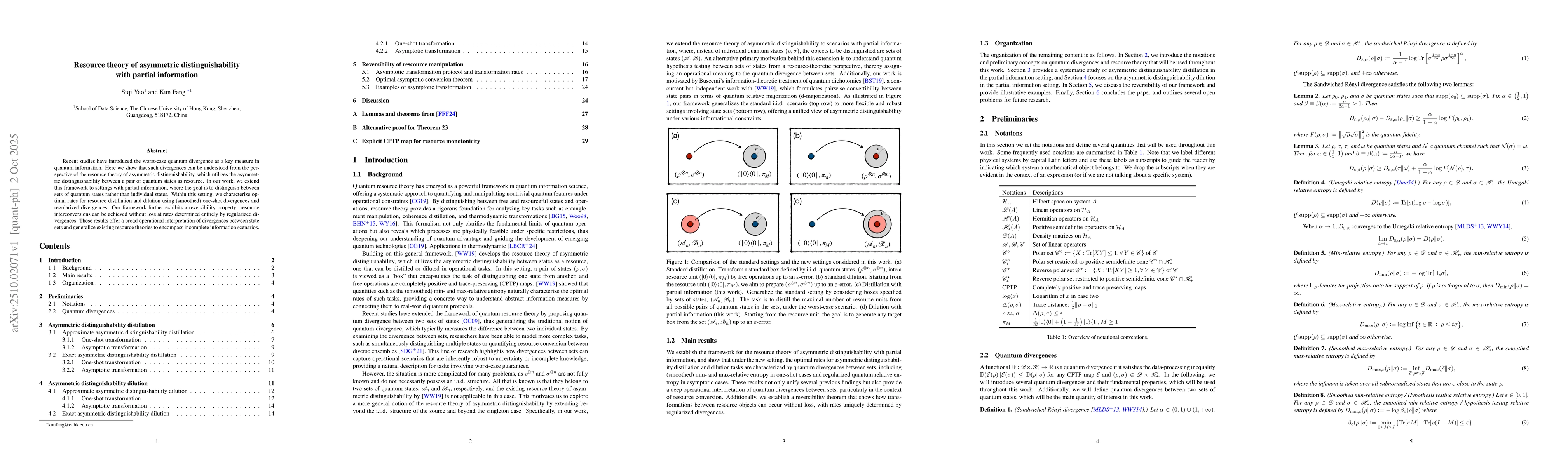 Thumbnail for Resource theory of asymmetric distinguishability with partial
  information