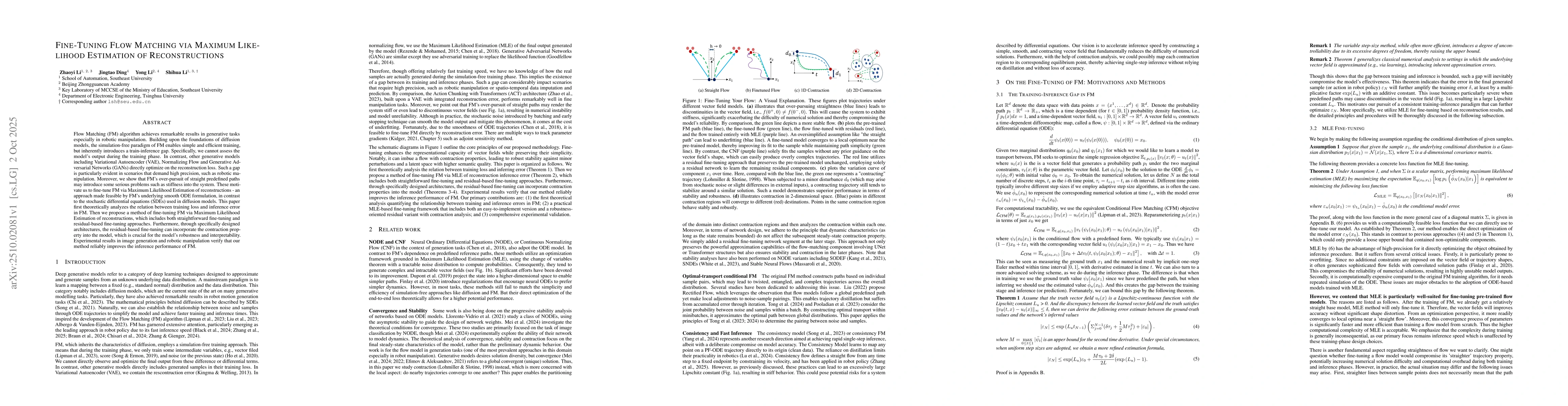 Thumbnail for Fine-Tuning Flow Matching via Maximum Likelihood Estimation of
  Reconstructions