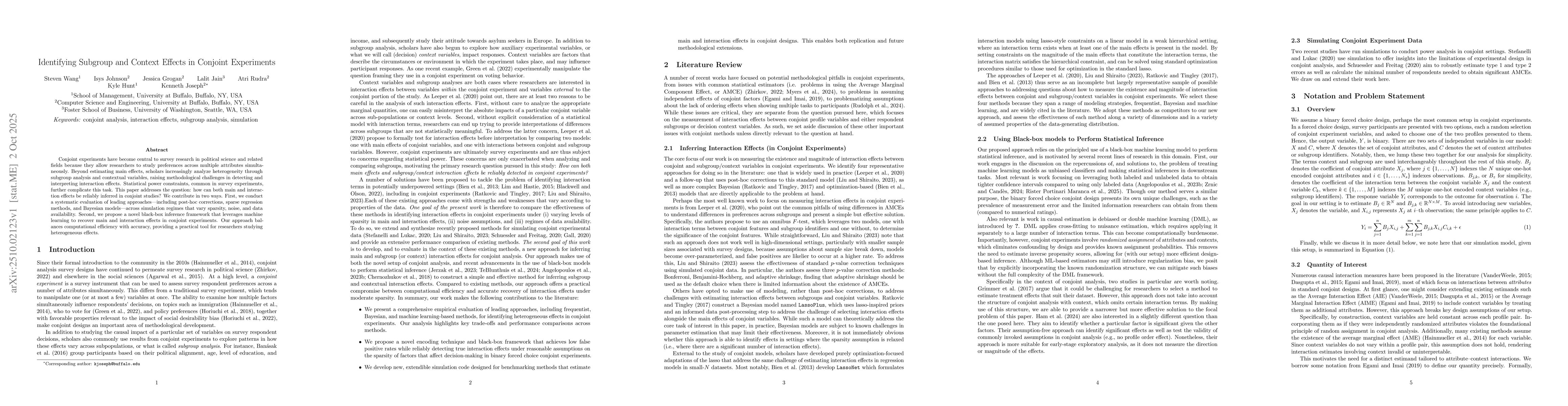 Thumbnail for Identifying Subgroup and Context Effects in Conjoint Experiments