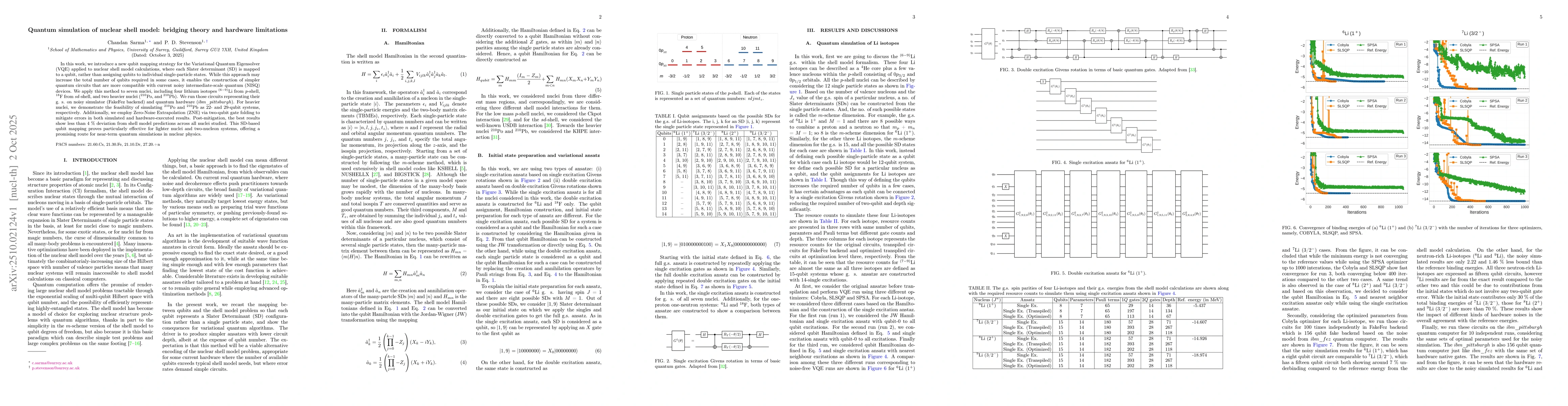 Thumbnail for Quantum simulation of nuclear shell model: bridging theory and hardware
  limitations