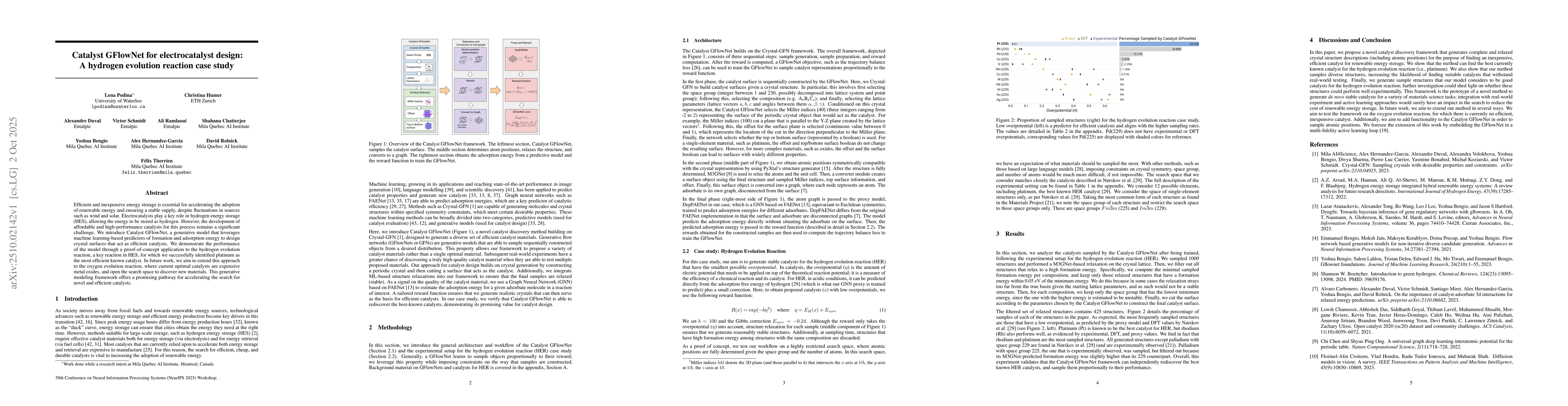 Thumbnail for Catalyst GFlowNet for electrocatalyst design: A hydrogen evolution
  reaction case study