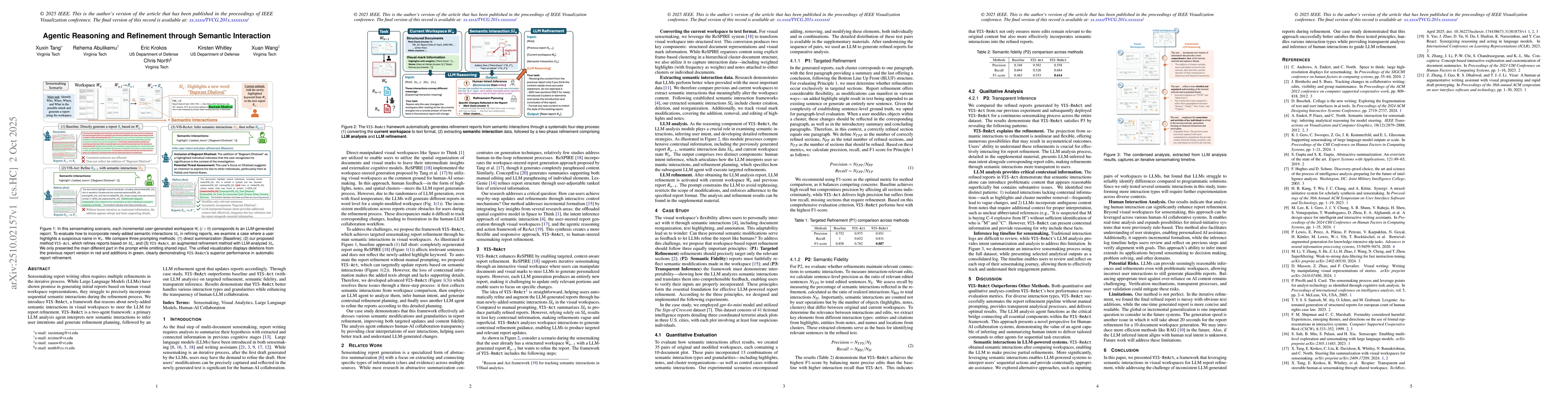 Thumbnail for Agentic Reasoning and Refinement through Semantic Interaction